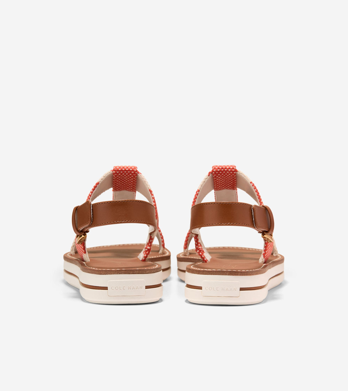W36542:SUMMER FIG & NATURAL STRIPE CANVAS / CH BRITISH TAN LTHR