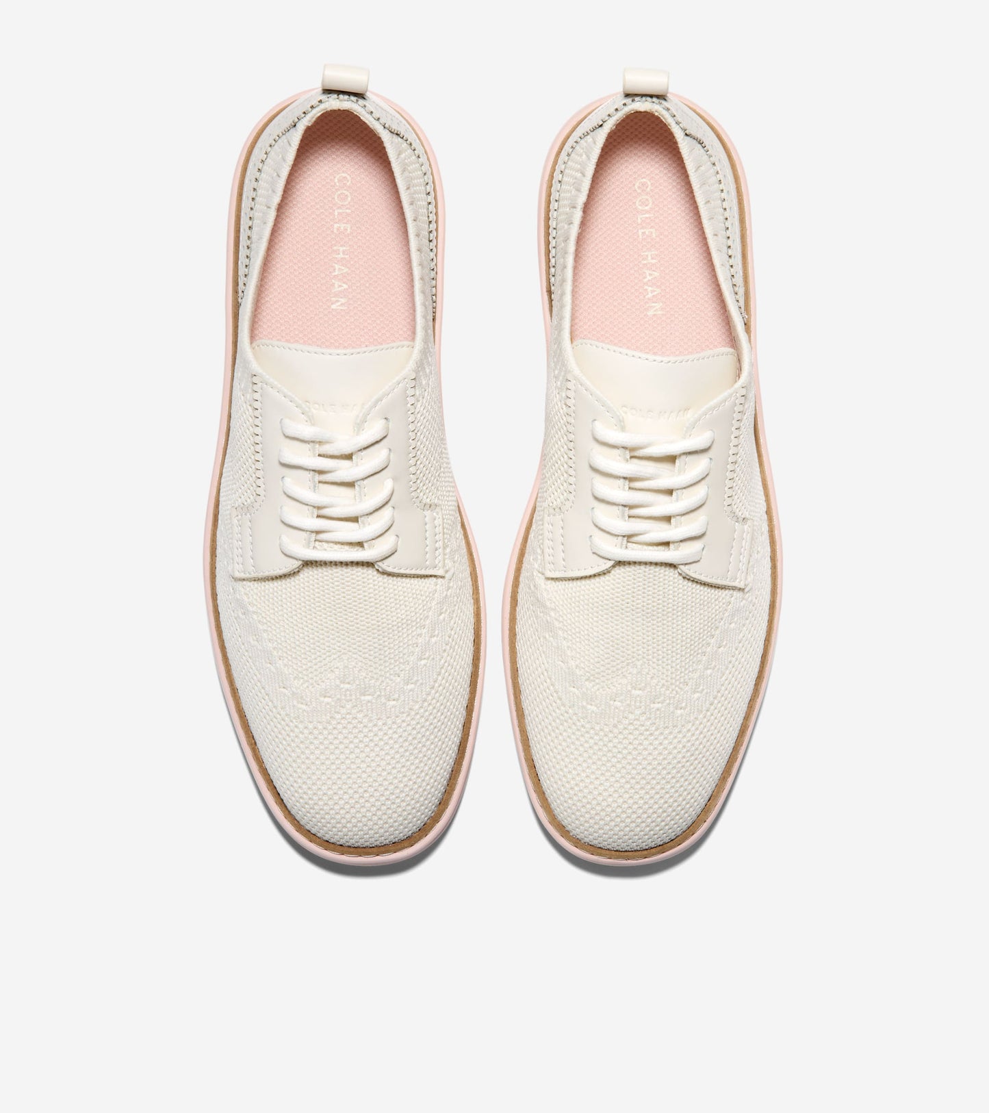 W33445:IVORY KNIT/LEATHER/CAMEO ROSE