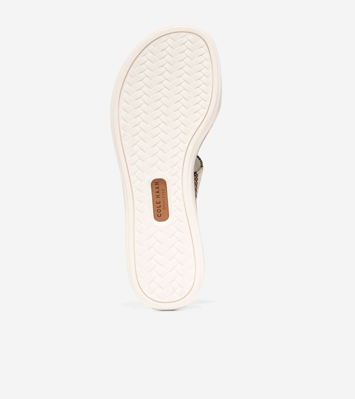 W36541:BLACK & NATURAL STRIPE CANVAS / CH BRITISH TAN LTHR