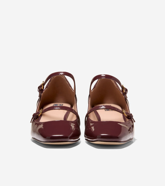 W38501:CH BLOODSTONE PATENT LEATHER