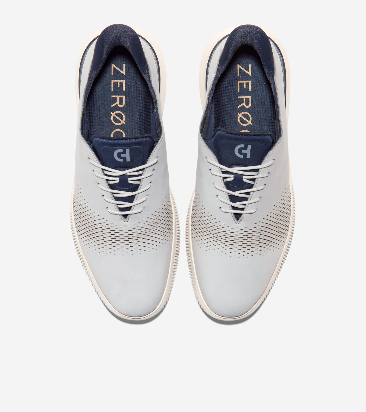 C43258:HARBOR MIST NUBUCK / NAVY BLAZER / IVORY