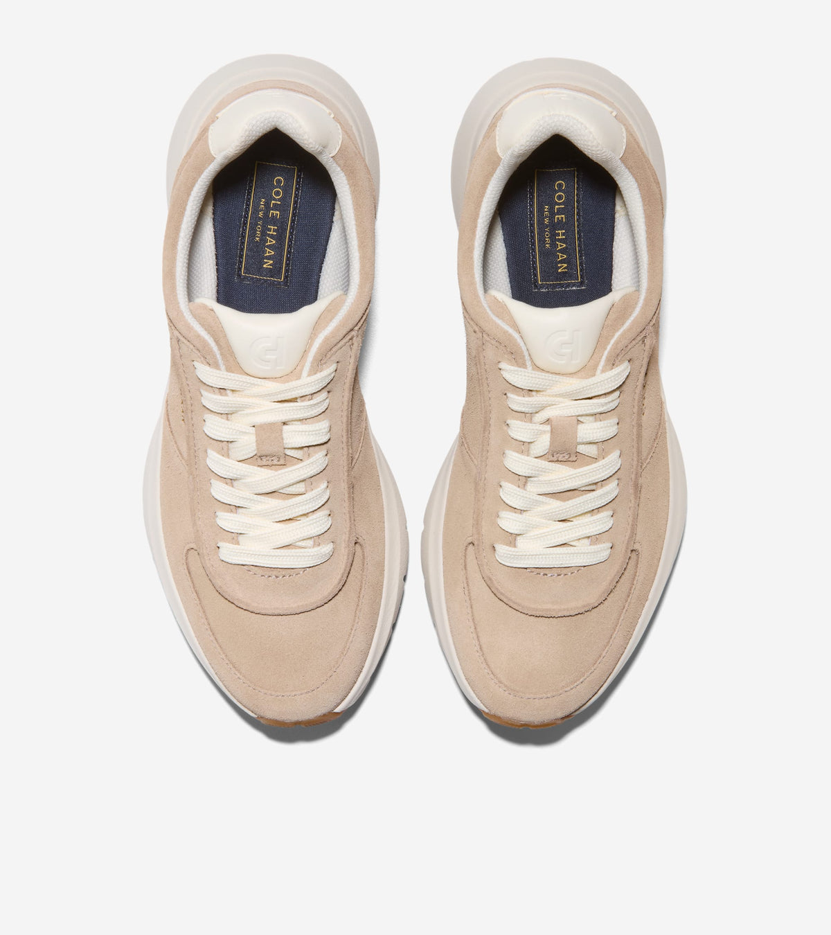 W37343:CH BIRCH BEIGE SUEDE / IVORY LEATHER