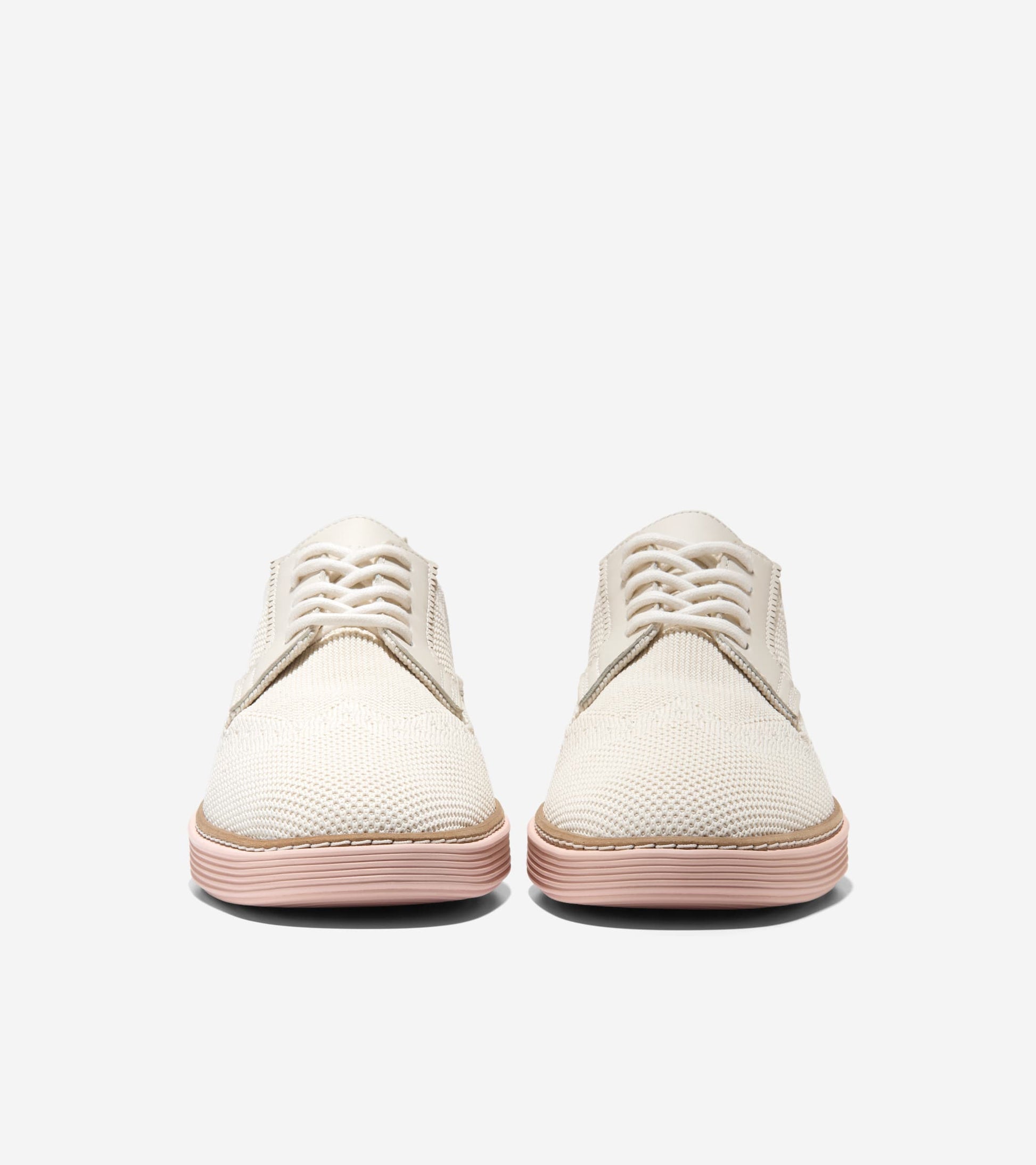 W33445:IVORY KNIT/LEATHER/CAMEO ROSE