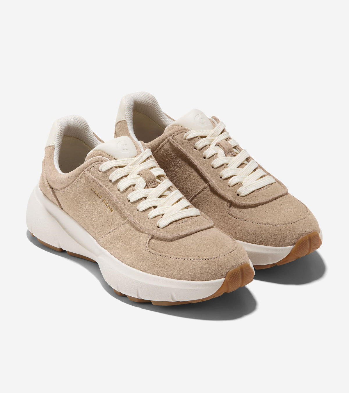 W37343:CH BIRCH BEIGE SUEDE / IVORY LEATHER