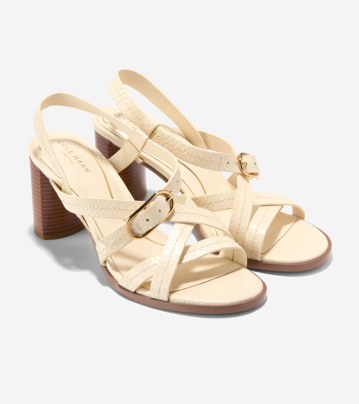 W36936:VANILLA SNAKE PRINT LEATHER