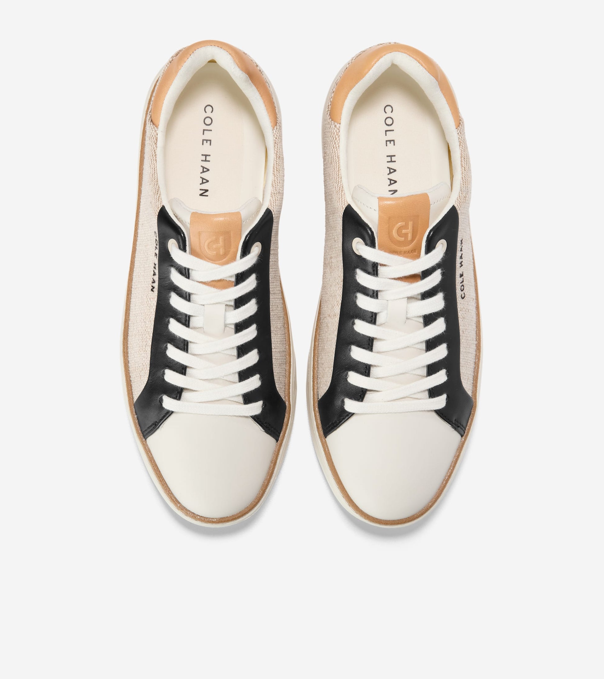 W34465:NATURAL CANVAS/ BLACK/ BISCUIT/ IVORY