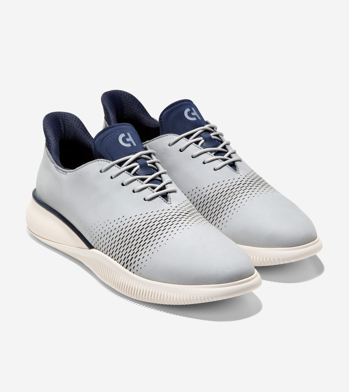 C43258:HARBOR MIST NUBUCK / NAVY BLAZER / IVORY